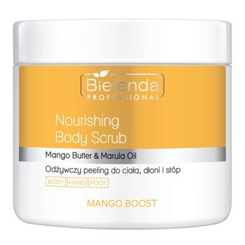 Bielenda Professional Mango Boost, odżywczy peeling do ciała, dłoni i stóp, 550 g