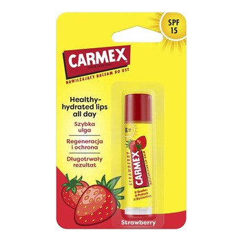 Carmex, balsam do ust, Strawberry, sztyft, 4,25 g