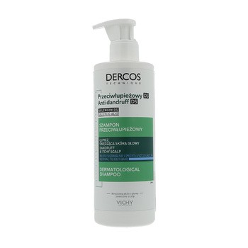 Vichy Dercos DS, szampon przeciwłupieżowy, włosy normalne i przetłuszczające się, 390 ml