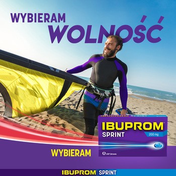 Ibuprom Sprint, 200 mg, kapsułki miękkie, 40 szt.