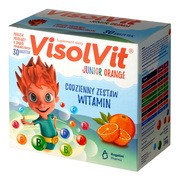 Visolvit Junior Orange, proszek musujący w saszetkach, 30 szt.
