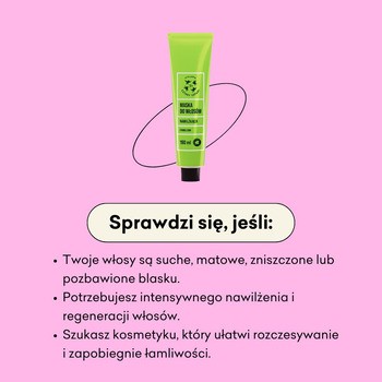 Mydlarnia 4 Szpaki, nawilżająca maska do włosów - Chmielowa, 190 ml