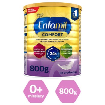 Enfamil Premium Comfort, mleko modyfikowane w proszku, zaburzenia trawienia, 800 g
