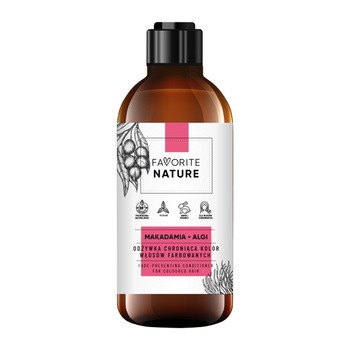 Favorite Nature, odżywka chroniąca kolor do włosów farbowanych Makadamia&Algi, 250 ml