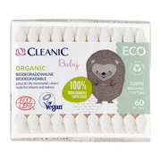 Cleanic Eco Baby patyczki higeniczne dla niemowląt i dzieci, 60 szt.