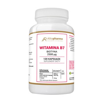 Witamina B7 Biotyna 2500 mcg, kapsułki, 120 szt.