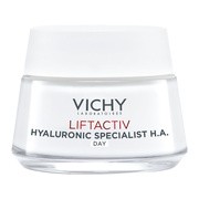 Vichy Liftactiv H.A., przeciwzmarszczkowy krem ujędrniający z kwasem hialuronowym do skóry suchej, 50 ml