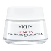 Vichy Liftactiv H.A., przeciwzmarszczkowy krem ujędrniający z kwasem hialuronowym do skóry suchej, 50 ml