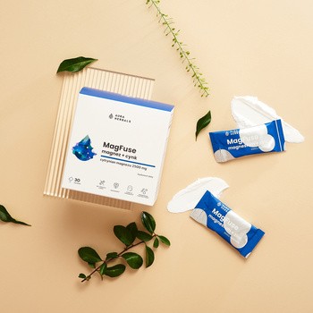 Aura Herbals MagFuse magnez + cynk, saszetki z proszkiem, 30 szt.