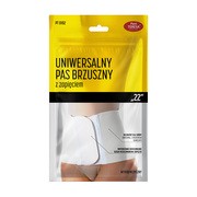 Pani Teresa, uniwersalny pas brzuszny z zapięciem, rozmiar S, wysokość 22 cm, 1 szt.