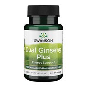 Swanson Dual Ginseng Plus, kapsułki, 60 szt.