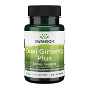 Swanson Dual Ginseng Plus, kapsułki, 60 szt.