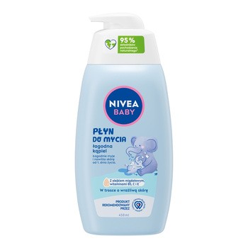 Nivea Baby, płyn do mycia łagodna kąpiel, 450 ml