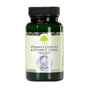 G&G Witamina B Complex + Witamina C 150 mg, kapsułki wegetariańskie, 60 szt.
