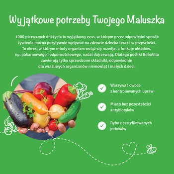 BoboVita, warzywa z delikatną wołowiną, 6 m+, 190 g