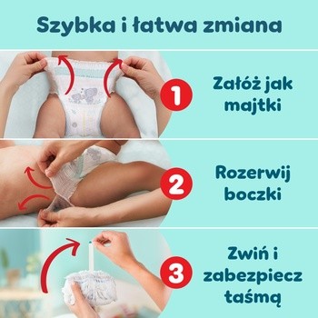 Pampers Premium Care Pants 6 (15+ kg), pieluchomajtki jednorazowe, 31 szt.