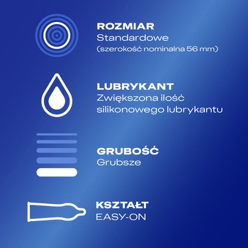 Durex Extra Safe, prezerwatywy powlekane środkiem nawilżającym, 12 szt.
