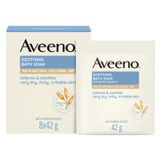 Aveeno Soothing Bath Soak, kojący puder do kąpieli, saszetki, 8 x 42 g
