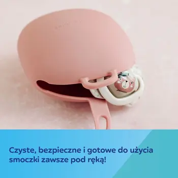 Canpol babies, silikonowe etui na smoczki, szare, 1 szt.