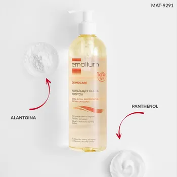 Emolium Dermocare, nawilżający olejek do mycia, 400 ml