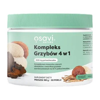 Osavi Kompleks Grzybów 4 w 1, proszek, 180 g