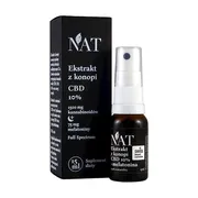 NAT Ekstrakt z Konopi CBD 10% + Melatonina, olej, 15 ml
