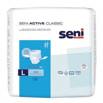 Seni Active Classic, majtki chłonne, large, 30 szt.
