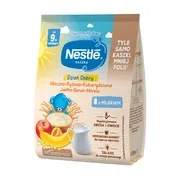 Nestle, kaszka mleczno-ryżowo-kukurydziana, jabłko, banan, morela, Dzień dobry, 9 m+, 230 g