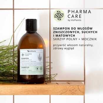 Vis Plantis Pharma Care, szampon do włosów zniszczonych, skrzyp + mocznik, 500 ml
