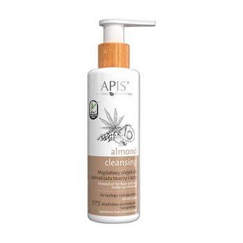 Apis Almond Cleansing, Migdałowy olejek do demakijażu twarzy i oczy, 150 ml