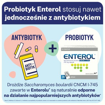 Enterol, 250 mg, kapsułki, 20 szt