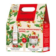 Zestaw Flos-Lek Adaptogen, wzmacniający krem z żeń-szeniem na dzień, 50 ml + ziołowa esencja adaptogenna, 30 ml