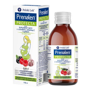 Prenalen Protecta, bez dodatku cukrów, płyn, 115 ml