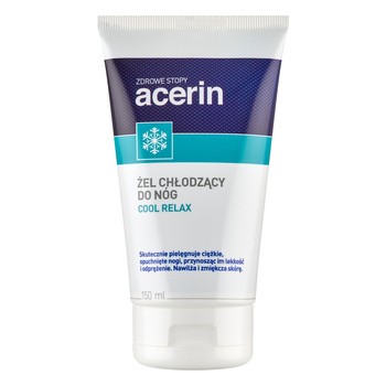 Acerin Zdrowe Stopy Cool Relax, chłodzący żel na opuchnięte i zmęczone nogi, 150 ml