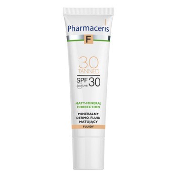 Pharmaceris F, mineralny dermo-fluid matujący SPF 30, 30 Tanned, 30 ml