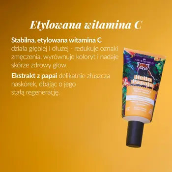 Orientana Hello Papaja, krem-maska rozjaśniająca, 40 ml
