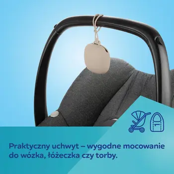 Canpol babies, silikonowe etui na smoczki, szare, 1 szt.