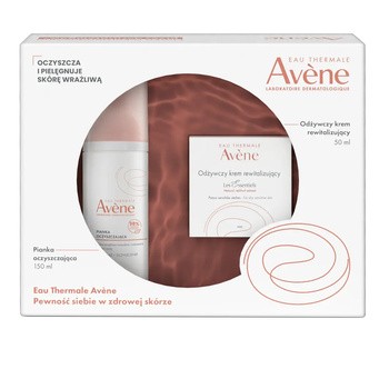 Zestaw Avene Eau Thermale, pianka, 150 ml + krem, 50 ml