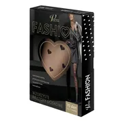 Veera Fashion, rajstopy wzorzyste, 70 DEN, czarne w serca, rozmiar S