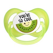 Canpol SoCool, silikonowy smoczek uspokajający, zielony, 0-6 m, 1 szt.