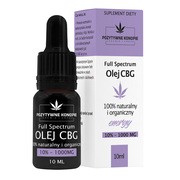 Pozytywne konopie, Olejek konopny CBG 10%, krople, 10 ml