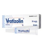 Vratizolin, 30 mg/g, krem, 3 g