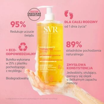 SVR Topialyse Huile Lavante, olejek micelarny do mycia i kąpieli, 1 l