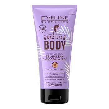 Eveline Brazilian Body, ujędrniający żel-balsam samoopalający, 150 ml