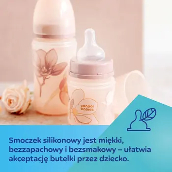Canpol Babies EasyStart Gold, butelka antykolkowa, niebieska, 120 ml, 1 szt.