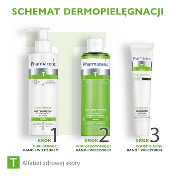 Pharmaceris T Comedo Acne, krem redukujący niedoskonałości i zaskórniki trądziku młodzieńczego, 40 ml