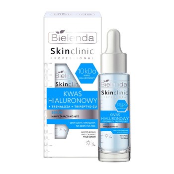 Bielenda Skin Clinic Kwas Hialuronowy, serum nawilżająco-kojące, 30 ml