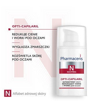 Pharmaceris N Opti-Capilaril, intensywny krem redukujący cienie i worki pod oczami, 15 ml