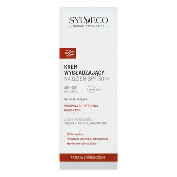 Sylveco Dermo Przeciw zmarszczkom, krem wygładzający na dzień SPF 50, 50 ml