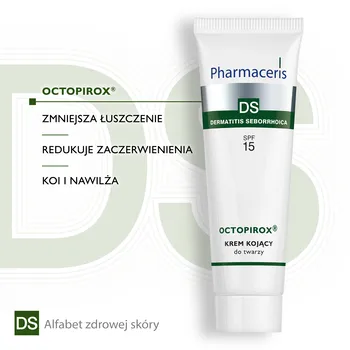Pharmaceris DS Octopirox, kojący krem do twarzy, SPF 15, 30 ml